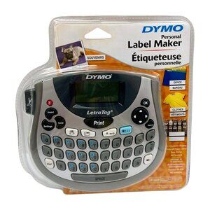Dymo Personal Label Maker Letratag LT-100T includes label cassette New Sealed